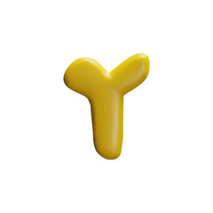 Obraz premium Vector illustration with a 3d letter 