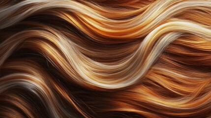 Captivating Waves of Auburn, Copper, and Golden Tresses