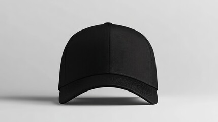 Black trucker hat mockup. Trucker hat template