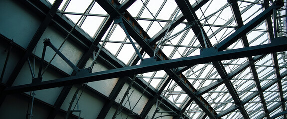 Abstract Steel and Glass Structure