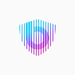 Shield and Abstract Logo design