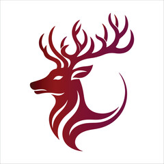 Nature’s Elegance: Deer Silhouette Vector