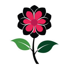 Whispers of Nature: Flower Silhouette