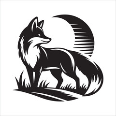 Nature’s Trickster: Fox Silhouette