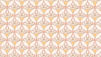 Minimal geometric pattern. Geometrical flowers.