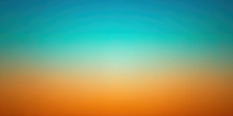 Naklejka premium Orange to teal gradient background with noise texture, bold contrast, and blurred gradient , gradient, background, noise texture