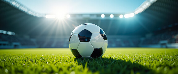 Soccer Ball on Green Grass Field