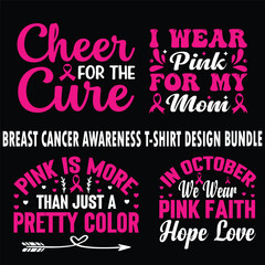 Breast Cancer Awareness T-Shirt Design bundle
