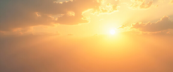 Obraz premium Golden Sunset Sky