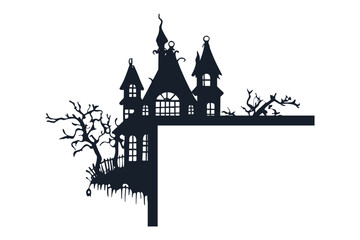 Halloween Door Corners Laser Cut