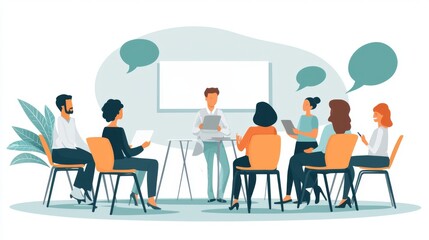 A support group leader facilitating a meeting