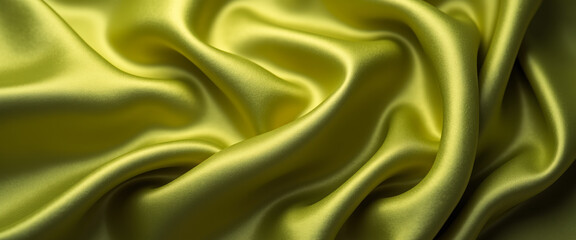 Fototapeta premium Abstract Green Satin Fabric Texture