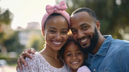 A family supporting a loved one through breast cancer treatment
