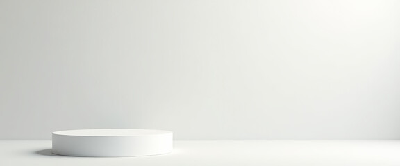 Minimalist White Product Display Stand
