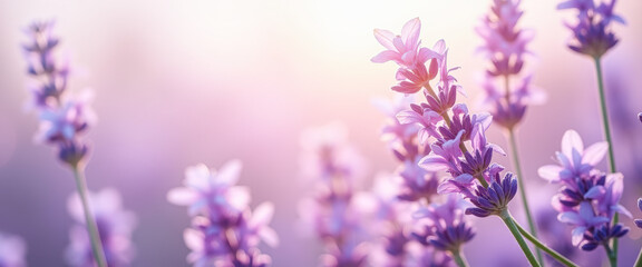 Obraz premium Lavender Flowers in Soft Light