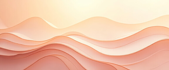 Abstract Peach and White Swirling Background