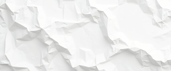 White Crumpled Paper Texture