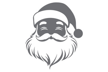 Christmas Santa face clipart
