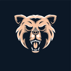 Bear head mascot
