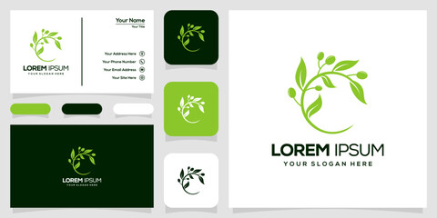 business card with logo and business card template