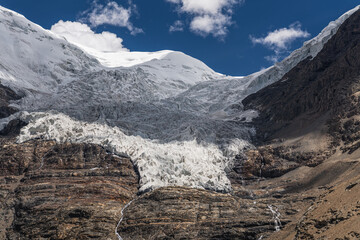 Gyantse Karola Glacier in Gyantse County in Tibet is the biggest one