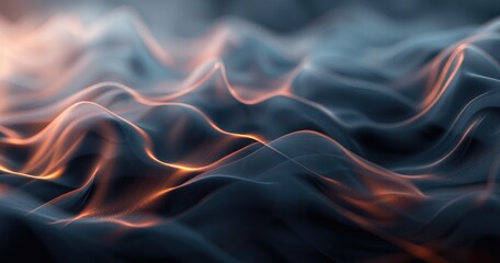 Abstract waves of light and shadow create a dynamic, fluid visual effect.