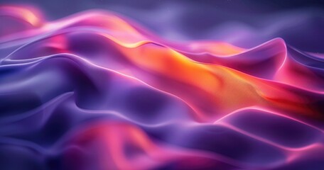 Abstract waves of vibrant colors in a flowing, ethereal design.
