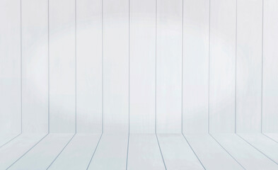 Blank grey wooden wall background, white wood wall background