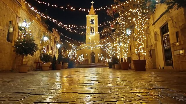 Bethlehem, christmas and new year eve