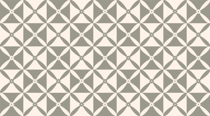 modern batik kawung pattern. Geometrical flowers.