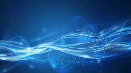 Abstract wave pattern background with depth of field for a fluid and dynamic visual effect, The abstract smoke of blue tone background.