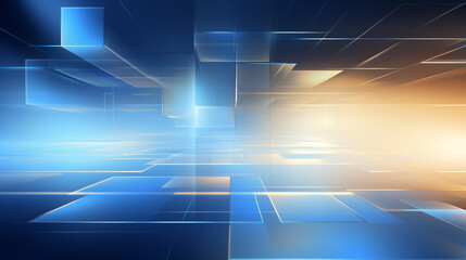 Abstract background that represents the limitless possibilities and horizons ,Abstract blue light rays speed motion blur background.