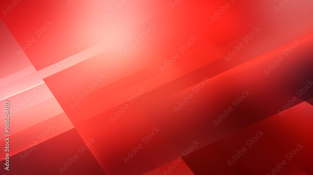 Poster red gradient abstract background, intense red backdrop with geometric patterns and layers.