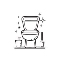 Toilet icon vector potty illustration restroom bathroom sign