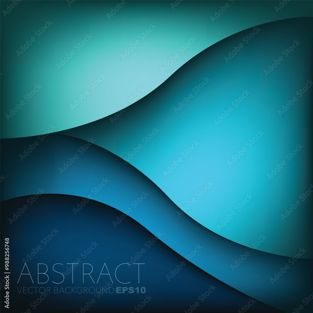 Fototapete graphic vector curve line overlap background for text and message design