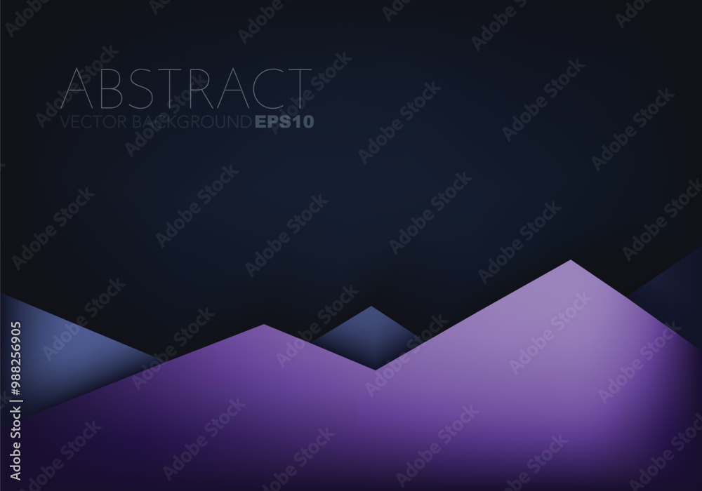 Fototapete graphic geometric triangle overlap vector layer background for text and message design