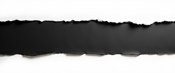 Torn Paper with Black Background