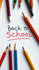 Back To School - Colorful Pencils