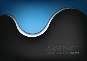 Fototapeta premium graphic vector curve line overlap background for text and message design