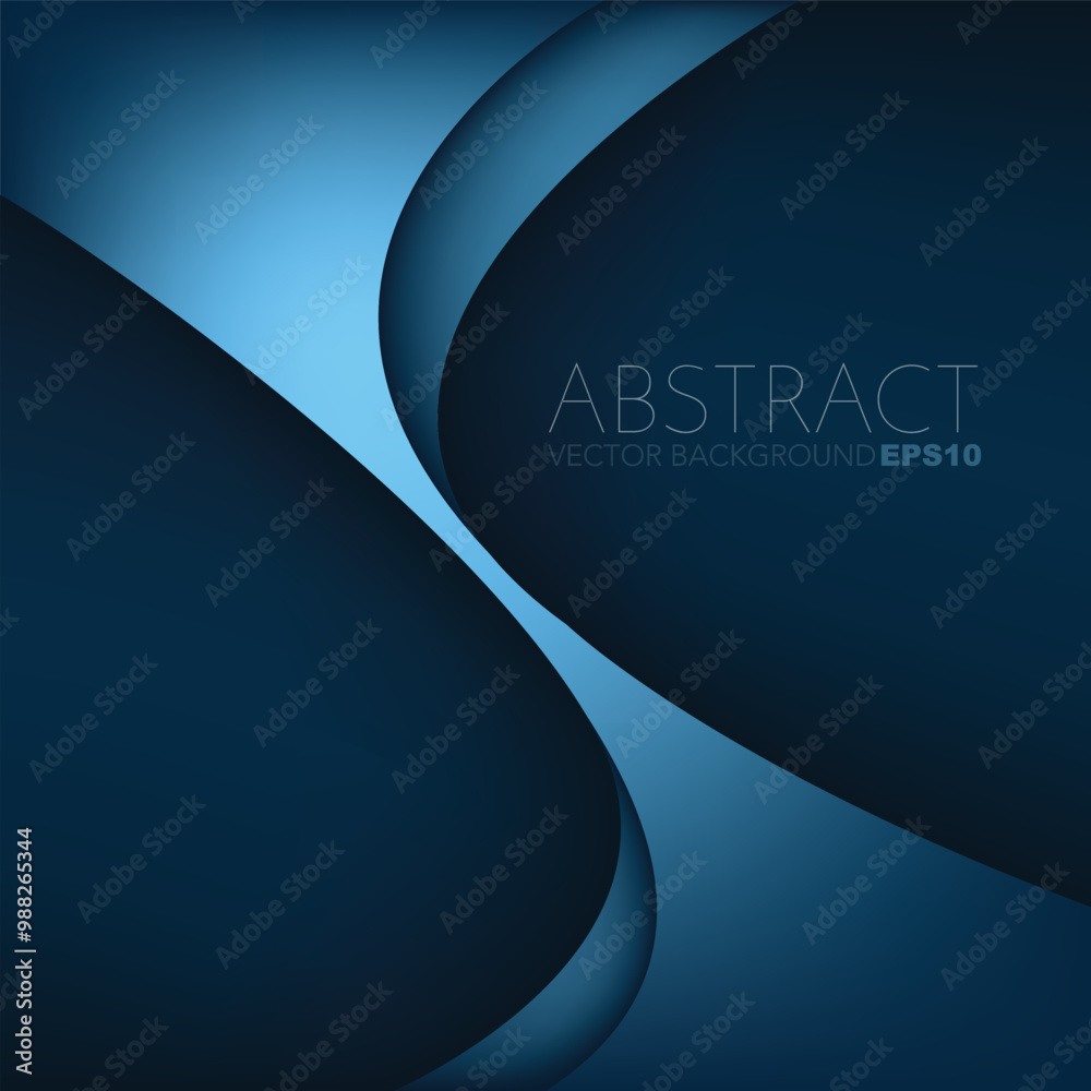 Fototapete graphic vector curve line overlap background for text and message design