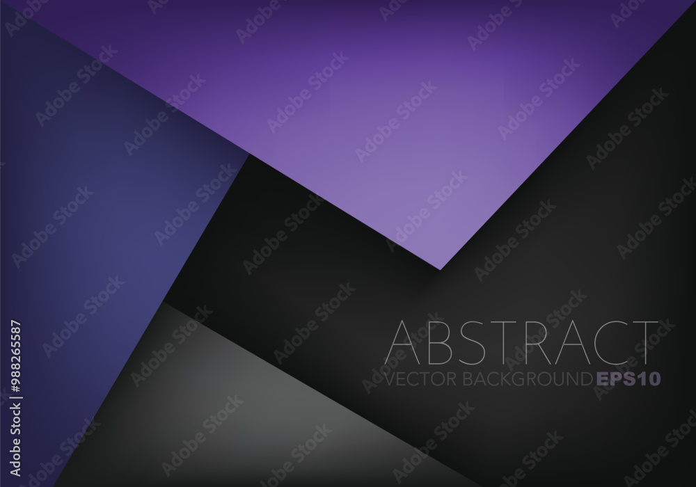 Fototapete graphic geometric triangle overlap vector layer background for text and message design