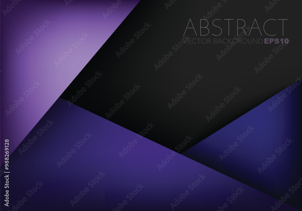 Fototapete graphic geometric triangle overlap vector layer background for text and message design
