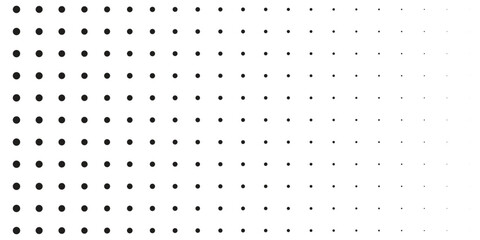 Basic halftone dots effect in black and white color. Halftone effect. Dot halftone. Black white halftone. MODERN