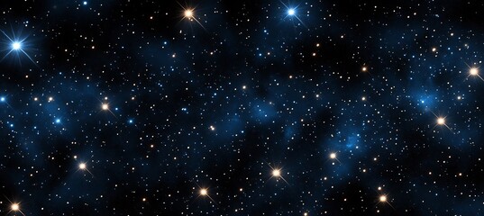Fototapeta premium A dark, cosmic star cluster background with a large area for text 