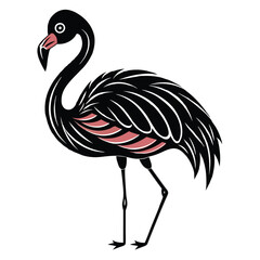 Vector flamingo silhouette