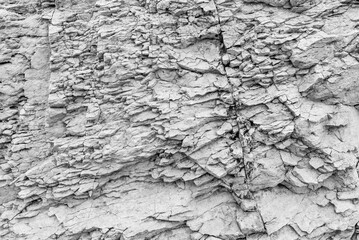 Black and white stone texture. Gray natural rock. Perfect for background.