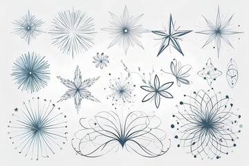 decorative background with white and blue floral patterns interwoven in an elegant minimalist style