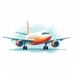 Obraz premium the AI Image Generator, Passenger airplane flight