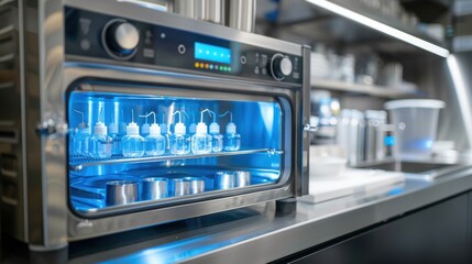 Sterilization Unit: This essential machine uses high-pressure steam to sterilize dental instruments, guaranteeing they are safe and free from harmful bacteria.
