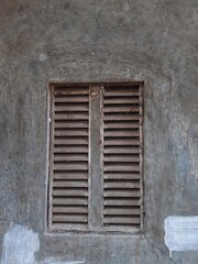 old window vents made of wood